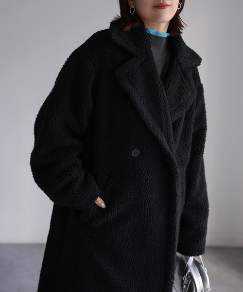 「Riberry」 コート MEDIUM ブラック レディース_画像8