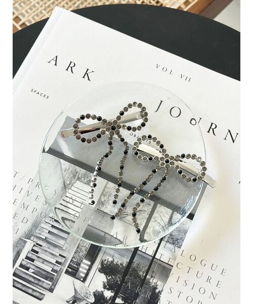 CALNAMUR（カルナムール） ヘアピン PEARL BIJOU RIBBON PIN/パール