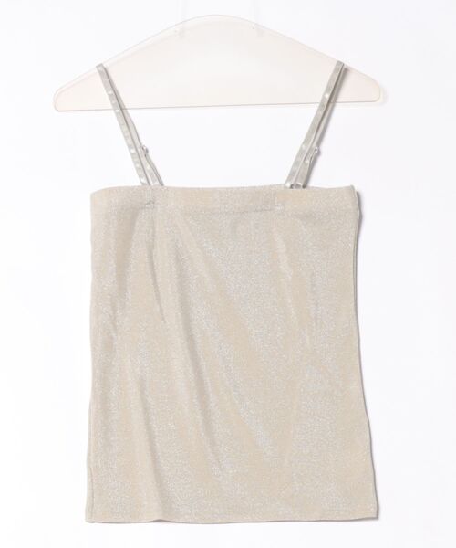editforlulu シルバー スパンコール ベアトップ　とと editforlulu シルバー スパンコール ベアトップ とと everyday