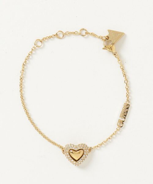 GUESS（ゲス） ブレスレット BELOVED 13MM PAVE HEART BRACELET 