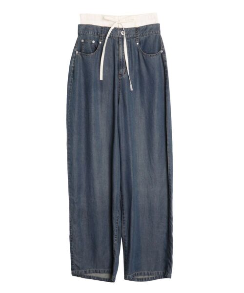 CALNAMUR ジーンズ デニム デニムパンツ LAYERED LOOSE DENIM
