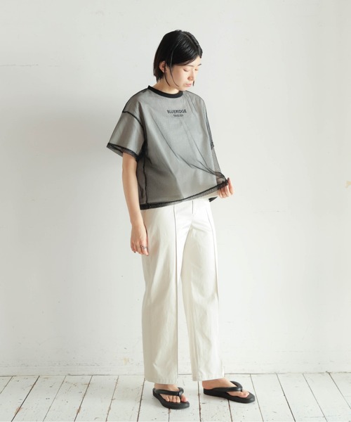 NOMBRE IMPAIR パンツ オーガニックツイル スラックスパンツ