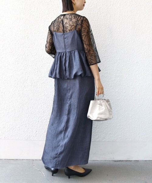 kaene（カエン） ドレス kaene:バルーン ペプラム ドレス（セレモニー