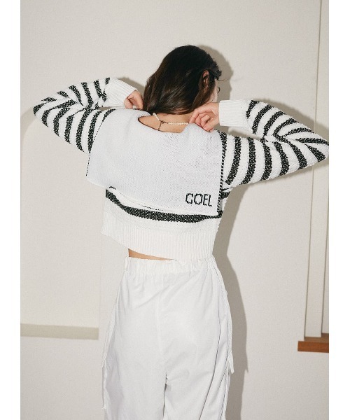 COEL コエル ニット・セーター M 白 【古着】【中古】【送料無料】 COEL コエル ニット・セーター M 白 【古着】【中古】【送料無料】の