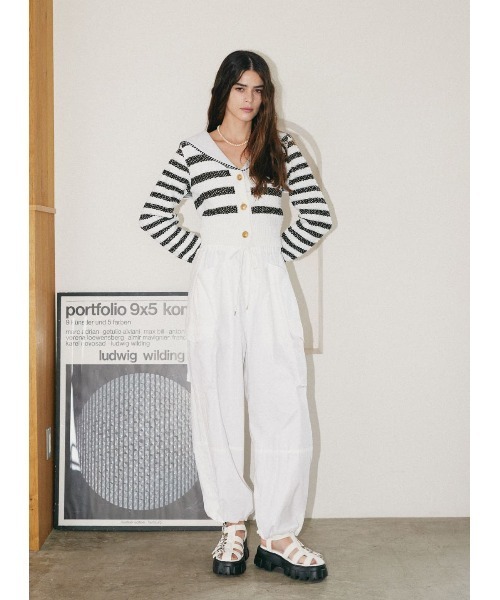 COEL（コエル） ニット セーター セーラーボーダーカーディガン