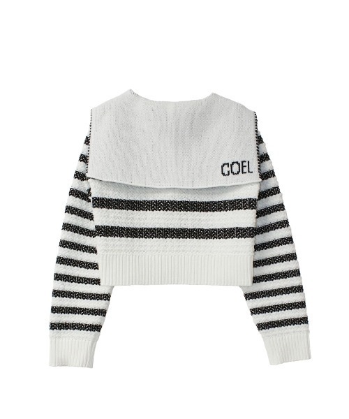 COEL（コエル） ニット セーター セーラーボーダーカーディガン