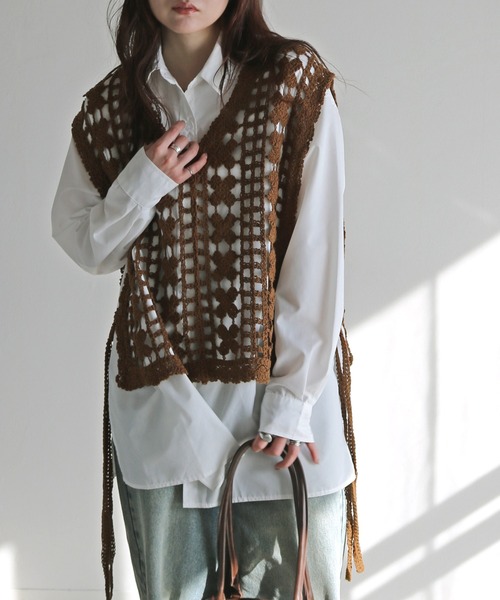 極美品✨ グッチ　現行　ニットベスト　ジレ　リボン　刺繍　インターロッキング　M Crocodile Stitch Wrist Warmers (Crochet) – Lion Brand Yarn