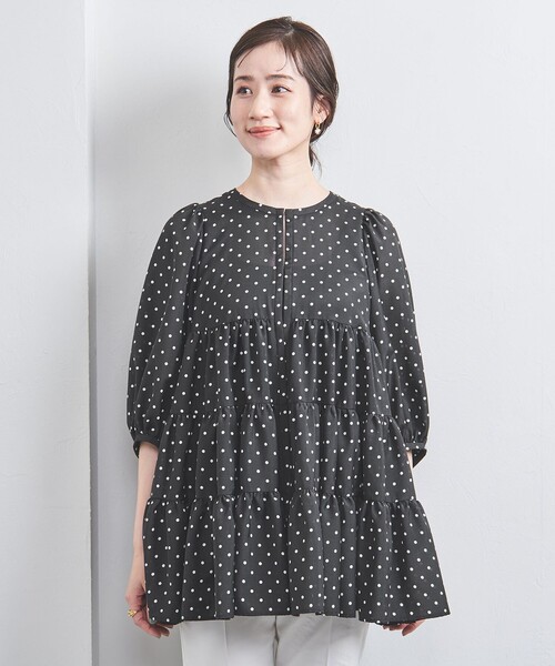 ユナイテッドアローズ　ドット柄ブラウス　新品未使用 ユナイテッドアローズ(UNITED ARROWS)|ユナイテッドアローズ