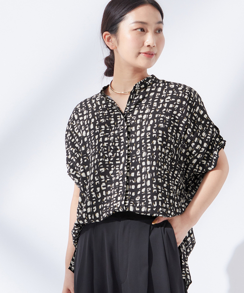 ブラウス シャツ 「追加2」DEVEAUX GOLDラメモノトーンシャツ レディース journal standard L'essage ブラウス シャツ 「追加2」DEVEAUX