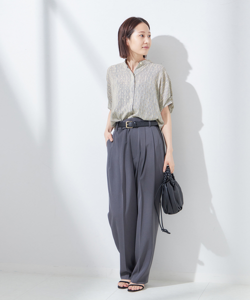 ジャーナルスタンダードレサージュDEVEAUX GOLD ラメモノトーンシャツ journal standard L'essage ブラウス シャツ 「SP」DEVEAUX