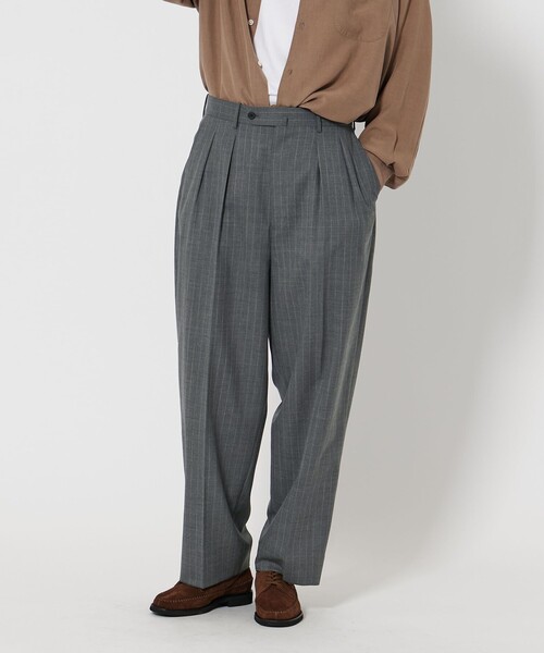 【試着のみ】＜Steven Alan＞ ライト ダック ツープリーツ スラックス Steven Alan（スティーブンアラン）の「＜Steven Alan＞ ライト