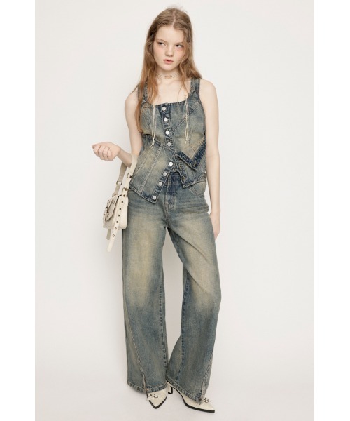 SLY LAYERED STRAIGHT デニムパンツ　サイズ2 SLY | LAYERED STRAIGHT パンツ (ストレート ) |SHEL'TTER WEBSTORE