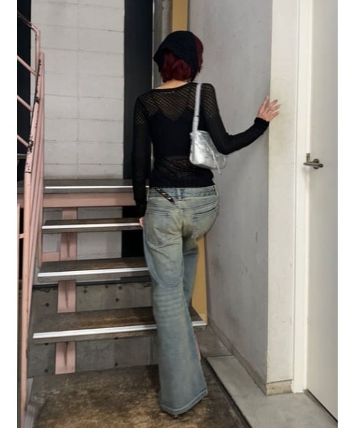 LAYERED STRAIGHT PT-C レイヤード ストレート パンツ シー SLY（スライ）の「LAYERED STRAIGHT PT-C レイヤード ストレート