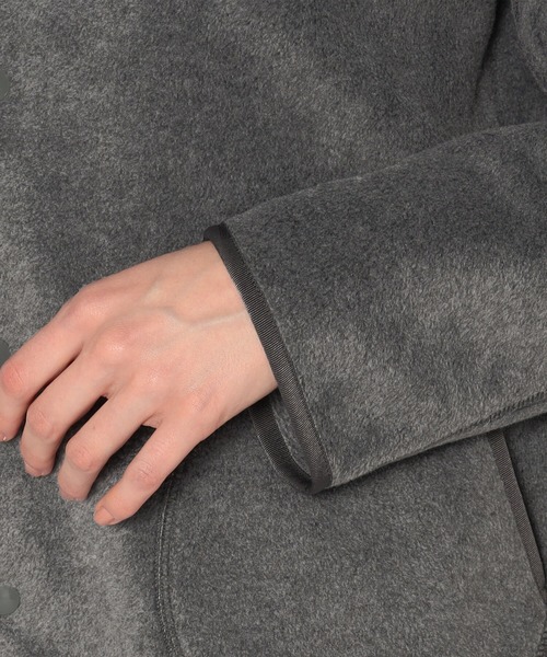 Danton（ダントン） ノーカラージャケット 38 クリーム レディース