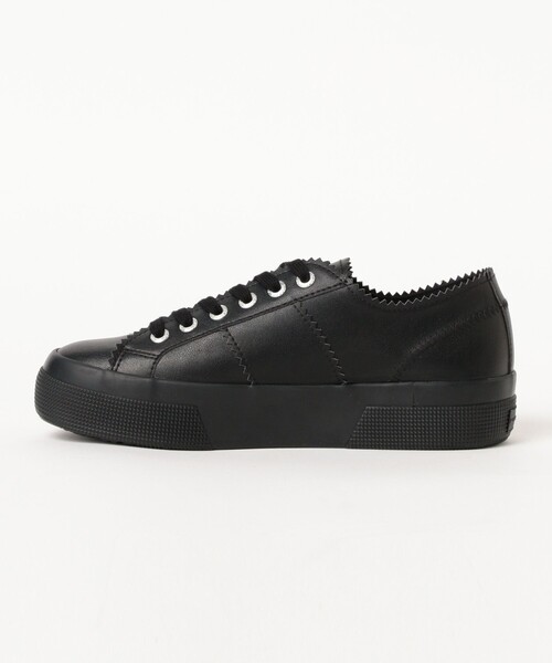 ペリーコ×スペルガ コラボ スニーカー 黒 厚底 38 PELLICO（ペリーコ） スニーカー × SUPERGA / スニーカー レディース