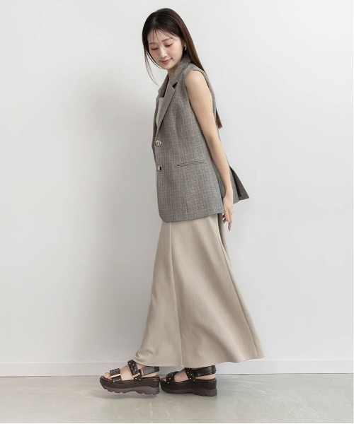 RANDA ワンピース ノースリーブジャケット×キャミワンピース