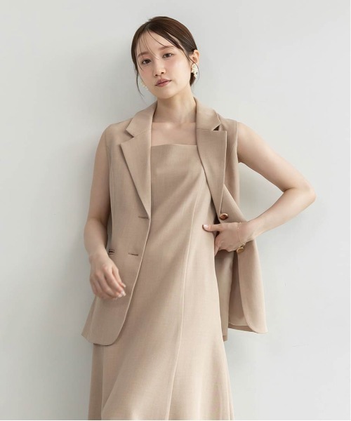 RANDA ワンピース ノースリーブジャケット×キャミワンピース