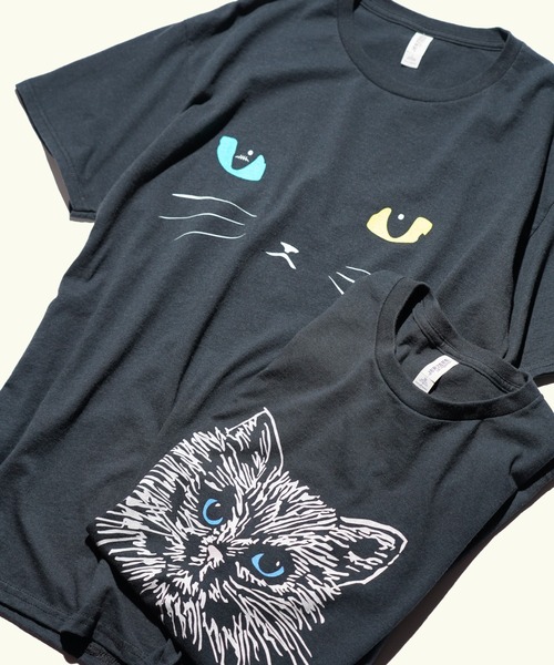 JERZEES Tシャツ 猫 メンズ XLサイズ ブルー