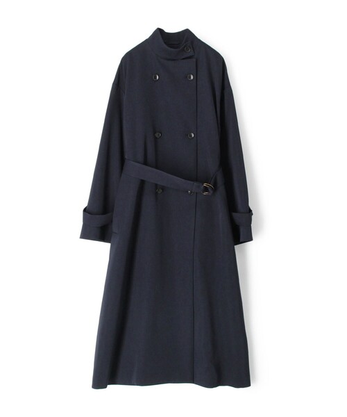 美品　トゥモローランド　ハーフコート　ネイビー 34 TOMORROWLAND（トゥモローランド） コート 34 ブルー レディース