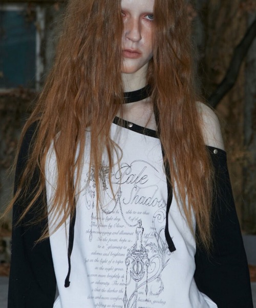 NOT KNOWING tシャツ 「NOT KNOWING」One Shoulder Raglan