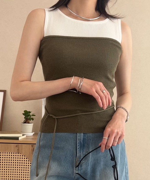 KOBE LETTUCE（神戸レタス） チューブトップ ベアトップ リボン