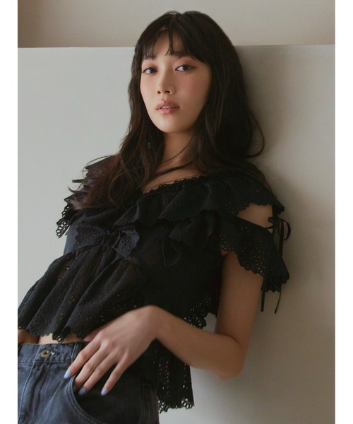 「FRAY I.D」 ノースリーブブラウス ONE SIZE ブラック レディース
