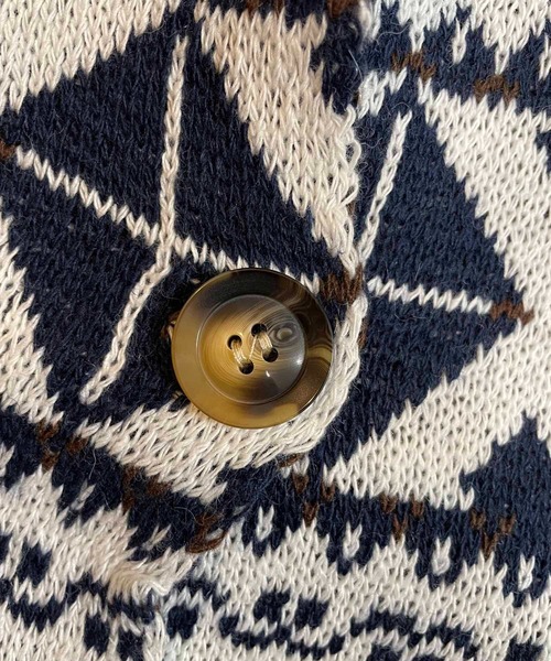 「NANEA」 ニットカーディガン フリー ネイビー レディース_画像2