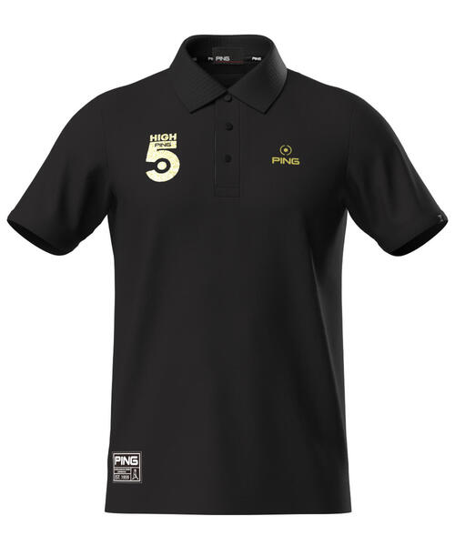 PGG カノコ 半袖 ポロシャツ 【サイズ5】 PING ポロシャツ 「PING APPAREL」超速乾カノコ半袖ポロシャツ