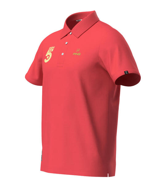 新品 PWCIRCULUS M 吸汗速乾 背中ビッグロゴ カノコ 半袖ポロシャツ PING ポロシャツ 「PING APPAREL」超速乾カノコ半袖ポロシャツ
