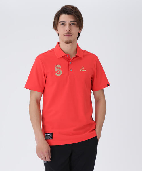PGG カノコ 半袖 ポロシャツ 【サイズ5】 PING ポロシャツ 「PING APPAREL」超速乾カノコ半袖ポロシャツ