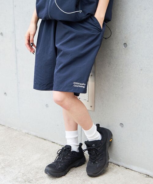 ffein パンツ 「FFEIN(フェイン)」ワンポイント刺繍ナイロン