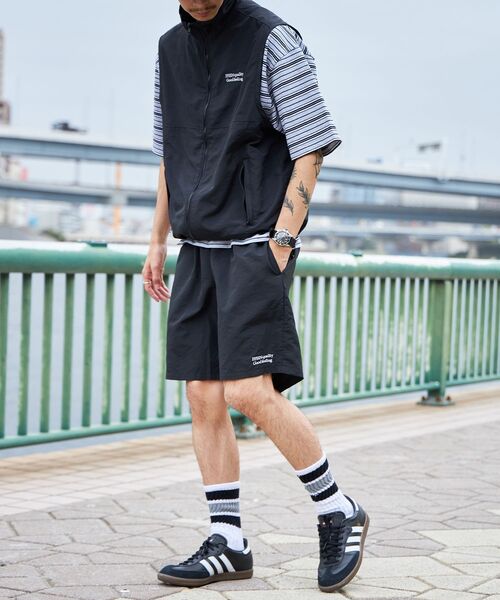ffein パンツ 「FFEIN(フェイン)」ワンポイント刺繍ナイロン