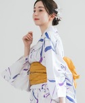 浴衣 浴衣としわ兵児帯 2点セット レディースの詳細画像2