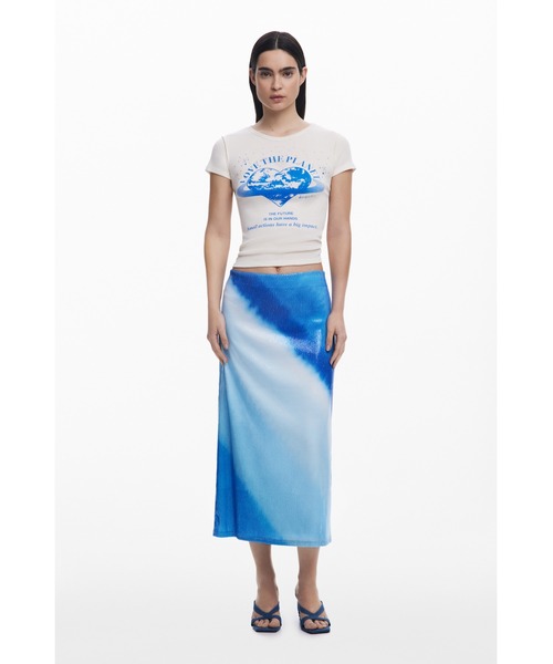 Desigual（デシグアル） tシャツ Love the planet Tシャツ レディース