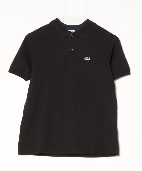 「LACOSTE」 半袖ポロシャツ 14 ブラック レディース