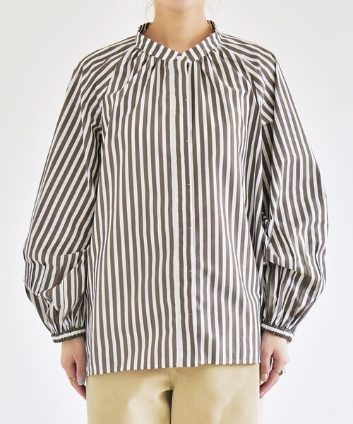 quaranciel ブラウス シャツ quaranciel:「洗濯機可能」REPREVE バンド