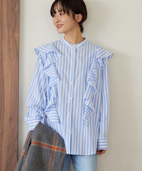 「JOURNAL STANDARD relume」 長袖ブラウス FREE ベージュ レディース JOURNAL STANDARD relume 「JOURNAL relume」 長袖ブラウス FREE