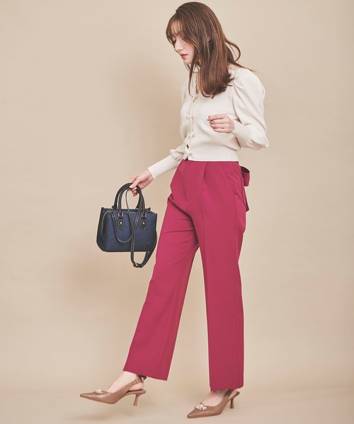 「31 Sons de mode」 ニットカーディガン 36 ラベンダー レディース