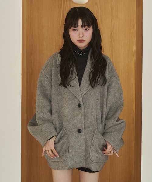 REMOON コート アウター シャギーコート レディース : ZOZOTOWN Yahoo