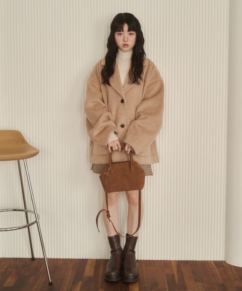 REMOON コート アウター シャギーコート レディース : ZOZOTOWN Yahoo