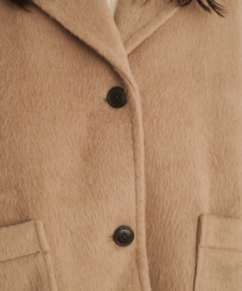 REMOON コート アウター シャギーコート レディース : ZOZOTOWN Yahoo