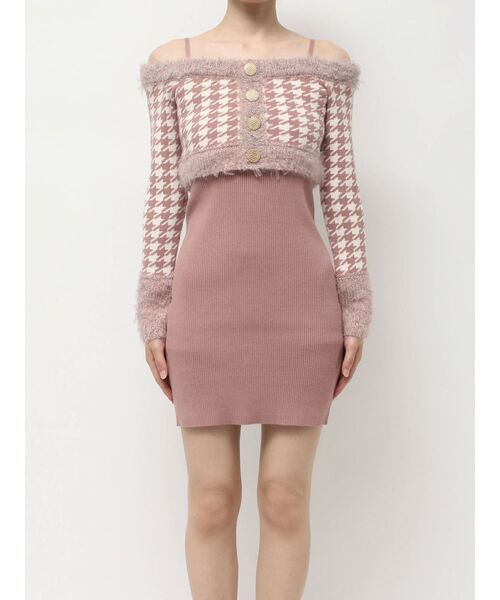 RESEXXY（リゼクシー） ワンピース ハウンドトゥースアンサンブルミニ