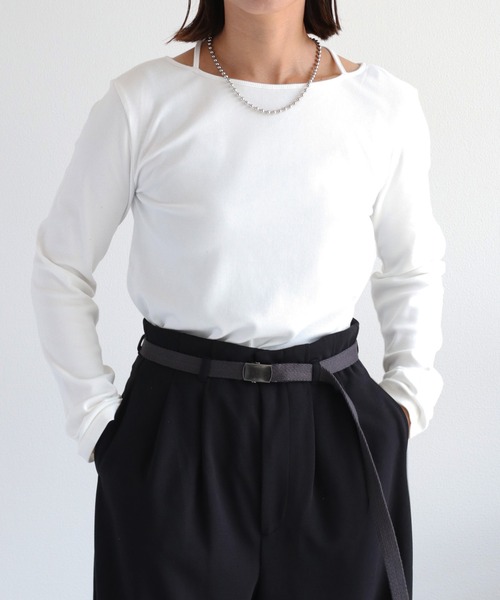 cepo（セポ） tシャツ 「前後2way」ネックストラップロングスリーブ