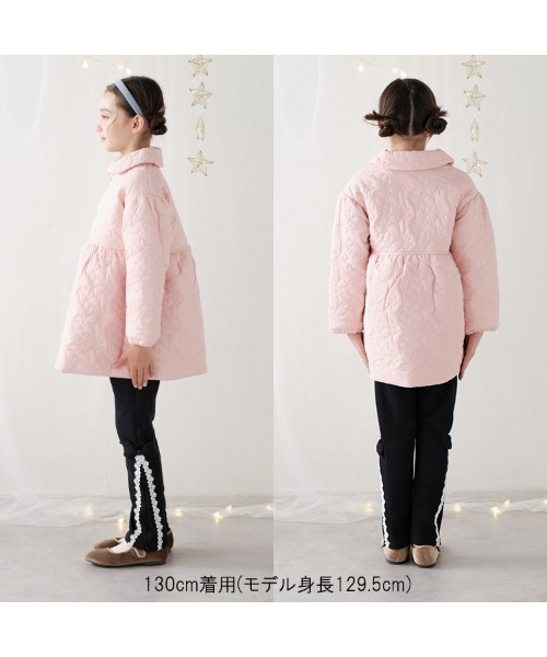 Crescent パンツ 「爆温あたたかい」レースリボン付き裏起毛ロング
