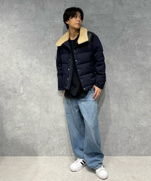 NANO universe ダウンジャケット ダウン 「西川ダウン(R)」ボアカラー