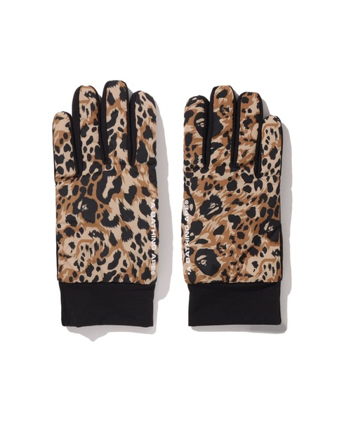 A BATHING APE（アベイシングエイプ） 手袋 WILD LEOPARD PATTERN
