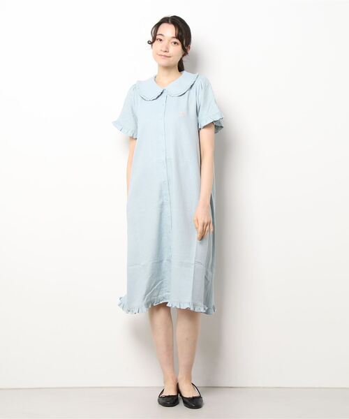 「merry jenny」 半袖ワンピース FREE グリーン レディース_画像3