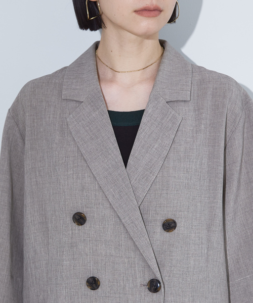 「NOMINE」 ジャケット フリー モカ レディース_画像7