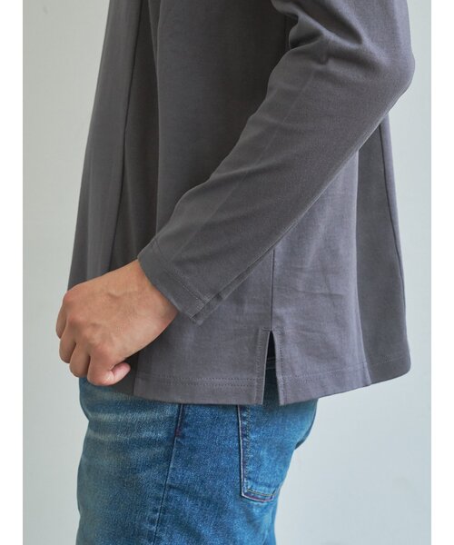 トランジション（TRANSITION）/【TRANSITION】フライス切り替えロングスリーブTEE ロンT tシャツ 「TRANSITION」フライス切り替えロングスリーブTEE ロンT