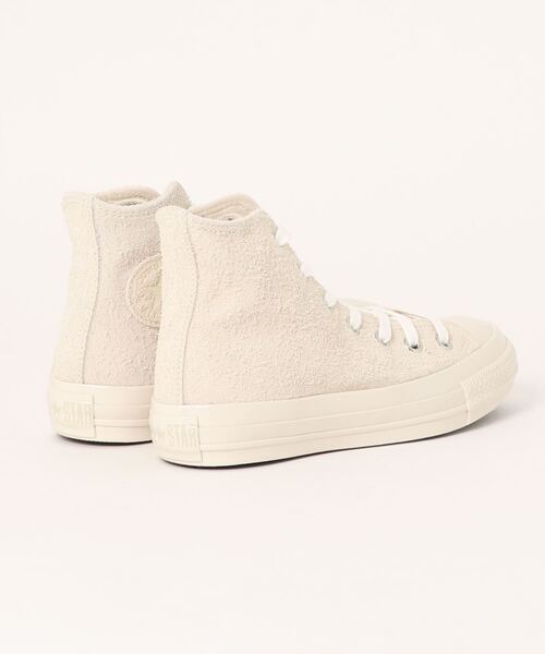 【新品】Ungrid × CONVERSE アイボリーレザーハイカットスニーカー CONVERSE（コンバース） ハイカットスニーカー「UNGRIDコラボ」 22.5